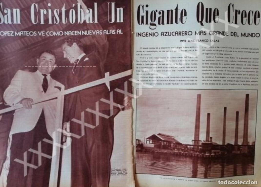 Collezionismo di affissi: CARTEL ANTIGUO ORIGINAL DE LOPEZ MATEOS EN COSAMALOAPAN 1964