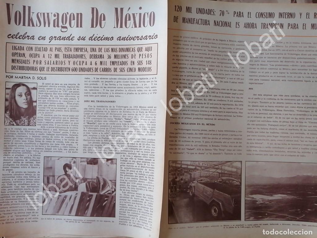 Collezionismo di affissi: CARTEL ANTIGUO ORIGINAL DE . 10 ANIVERSARIO VOLKSWAGEN MX 1974
