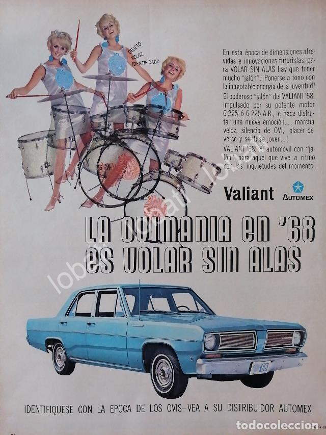 Poster collecting: CARTEL ANTIGUO ORIGINAL DE AUTOS CHRYSLER VALIANT 225 /1968 /154