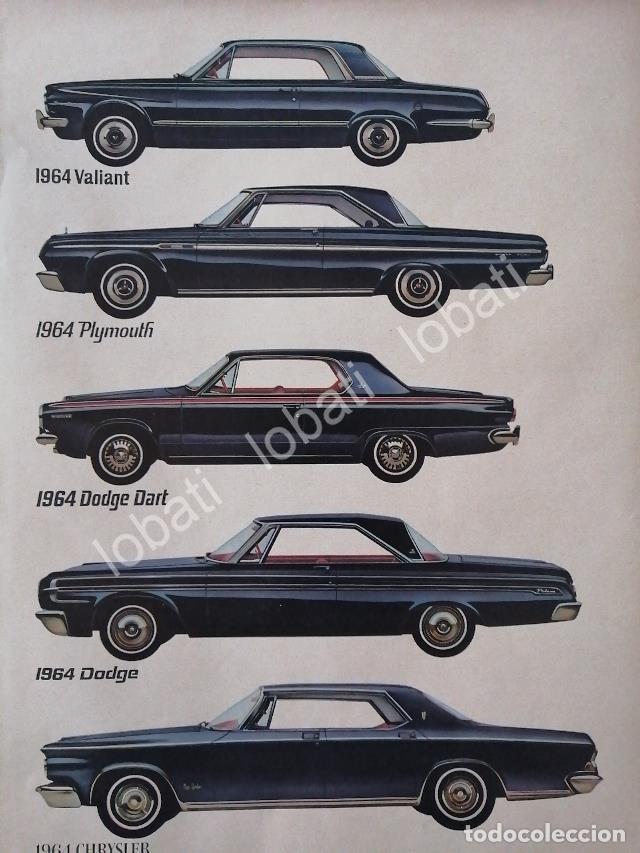 Poster collecting: CARTEL ANTIGUO ORIGINAL DE AUTOS CHRYSLER PARA 1964 /156