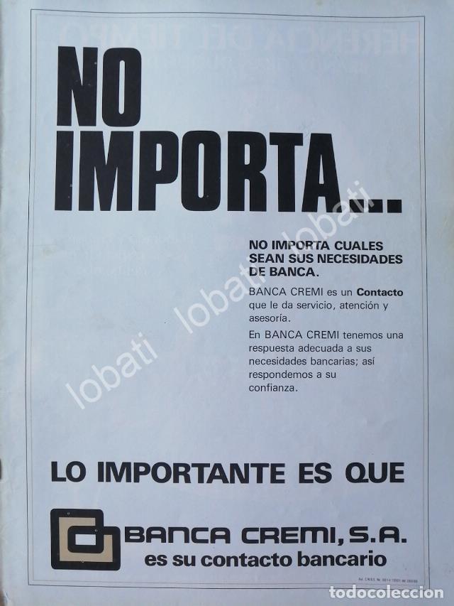 Poster collecting: CARTEL ANTIGUO ORIGINAL DE BANCO BANCA CREMI S.A 1980 /124
