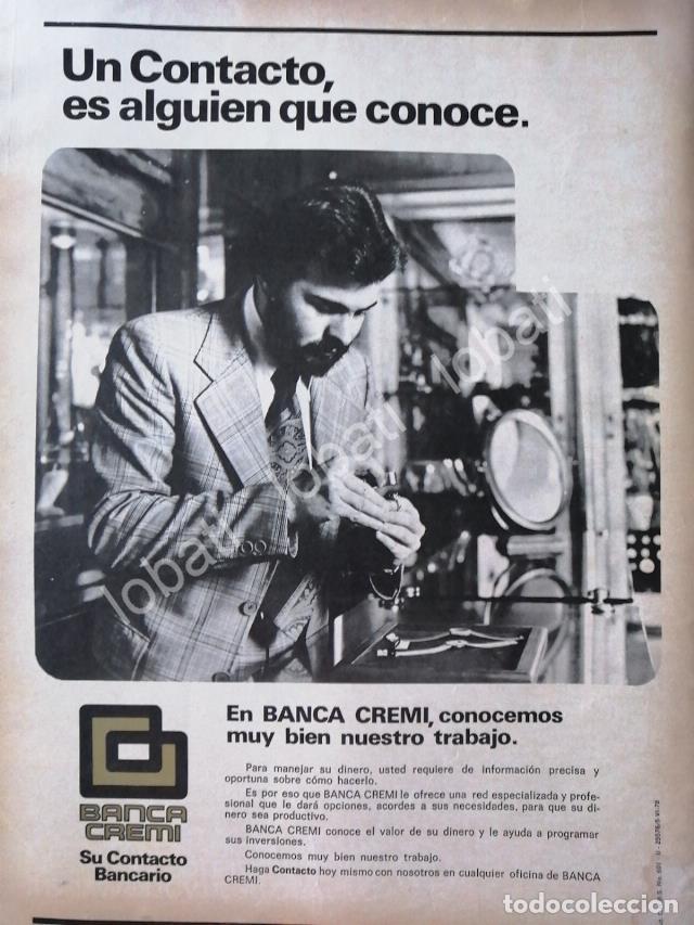 Poster collecting: CARTEL ANTIGUO ORIGINAL DE BANCO BANCA CREMI S.A 1978 /129