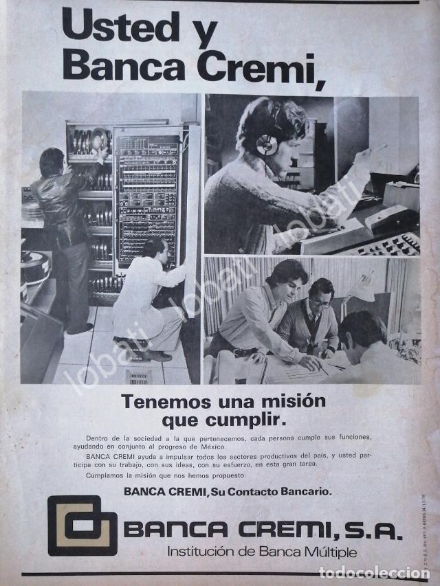 Poster collecting: CARTEL ANTIGUO ORIGINAL DE BANCO BANCA CREMI S.A 1978 /130