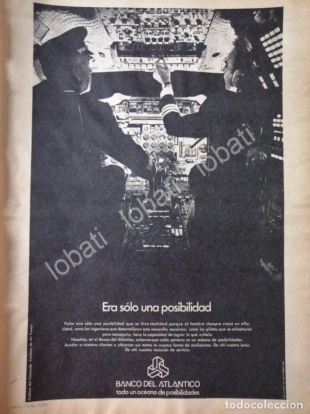 Poster collecting: CARTEL ANTIGUO ORIGINAL DE AFICHE DEL BANCO DEL ATLANTICO 1980 /136