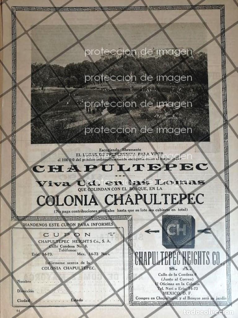 Poster collecting: CARTEL ANTIGUO NACE LA COLONIA LOMAS DE CHAPULTEPEC 1922