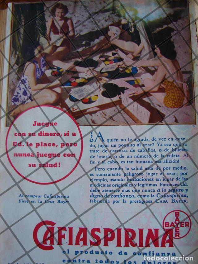 Collectionnisme d'affiches: CARTEL PUBLICITARIO ANTIGUO CAFIASPIRINA BAYER 1939 /327