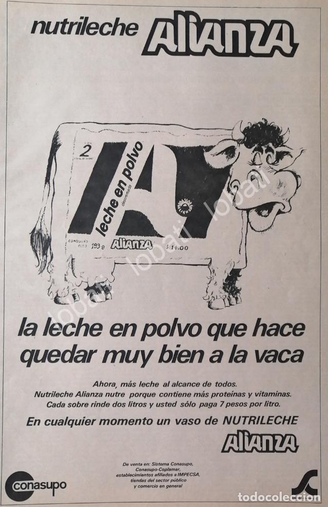 Collectionnisme d'affiches: CARTEL ANTIGUO ORIGINAL DE NUTRILECHE CONASUPO 1981 /4