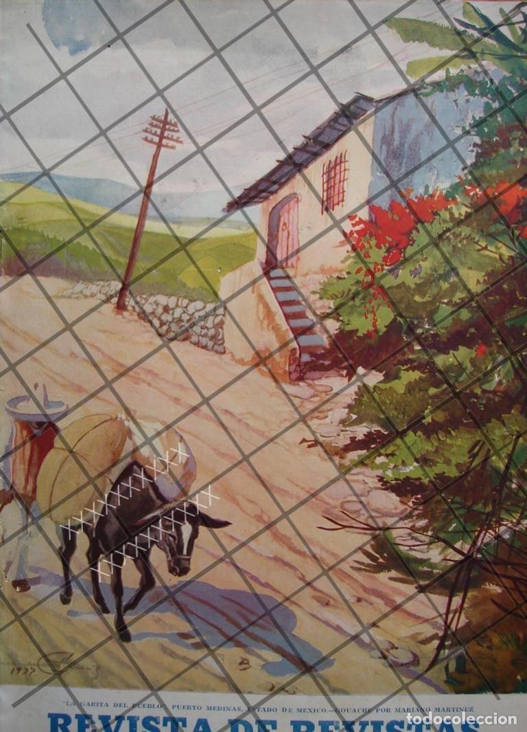 Collectionnisme d'affiches: PORTADA ANTIGUA DE MARIANO MARTINEZ. PUERTO MEDINAS, EDOMEX 1938
