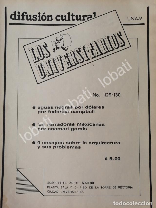 Collectionnisme d'affiches: CARTEL ANTIGUO ORIGINAL DE PUBLICIDAD DE LA REVISTA LOS UNIVERSITARIOS 1978 UNAM