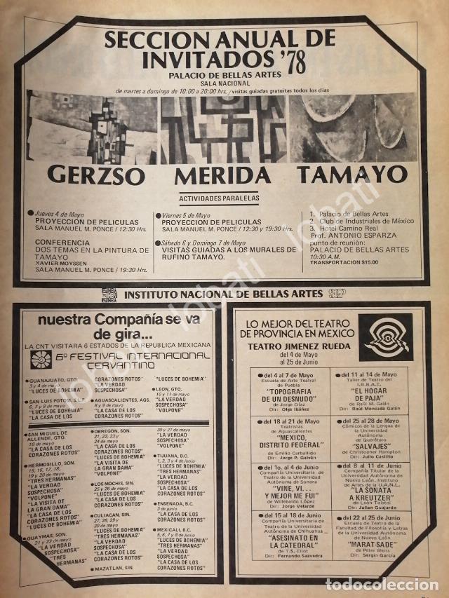 Poster collecting: CARTEL ANTIGUO ORIGINAL DE INBA. SECCION ANUAL DE INVITADOS 1978 Y OTROS