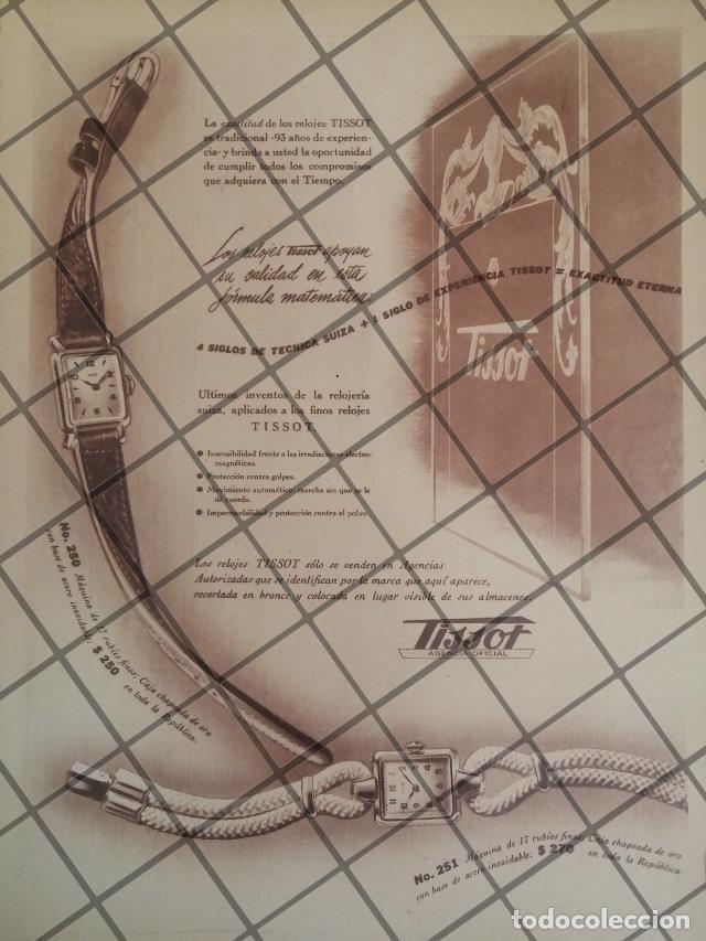 Poster collecting: CARTEL PUBLICITARIO RETRO RELOJES TISSOT 1946