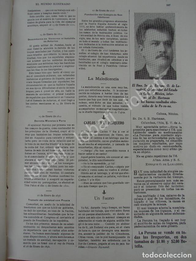 Poster collecting: CARTEL ANTIGUO ORIGINAL DE GOBERNADOR ENRIQUE O. DE LAMADRID Y TONICO LAPERUNA 1909
