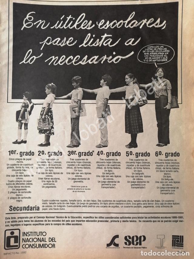 Poster collecting: CARTEL ANTIGUO ORIGINAL DE INSTITUTO NACIONAL DEL CONSUMIDOR (PROFECO) 1980 /10