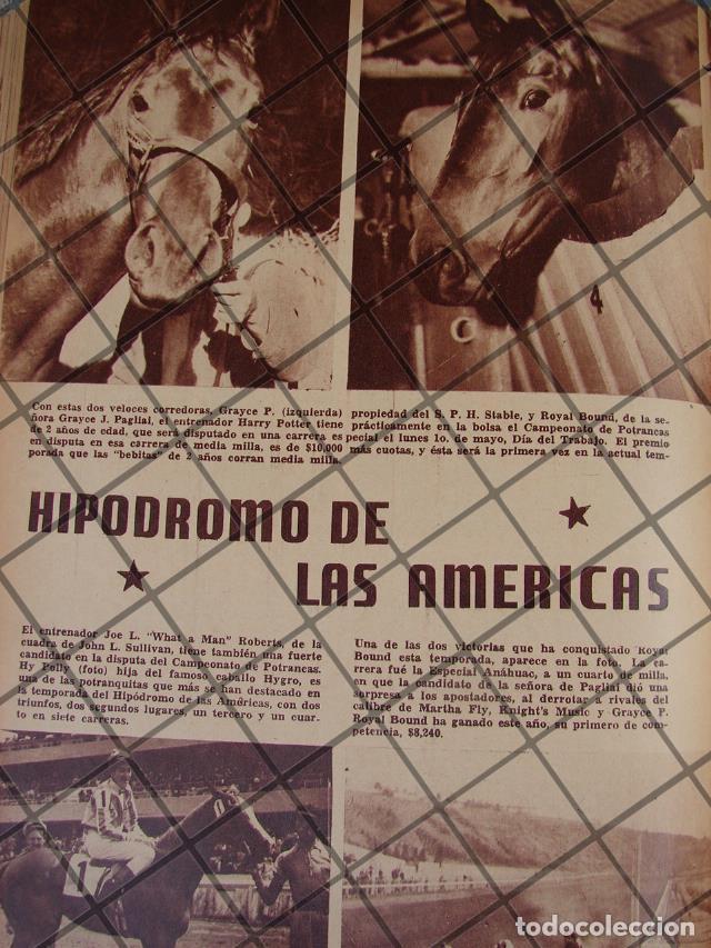 Poster collecting: AFICHE ANTIGUO CARRERAS HIPODROMO DE LAS AMERICAS 1944
