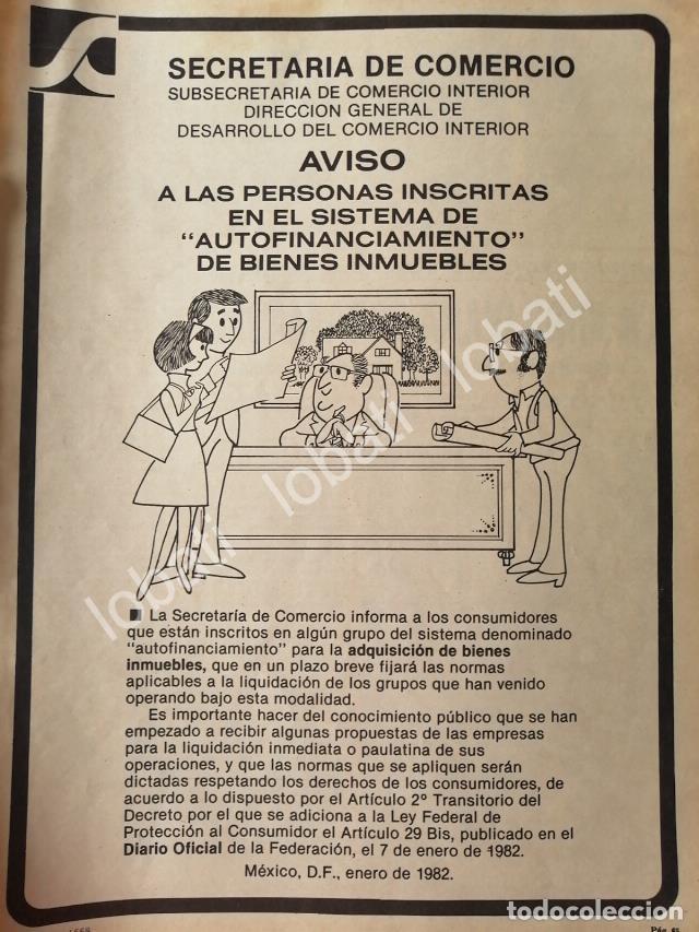 Poster collecting: CARTEL ANTIGUO ORIGINAL DE SECRETARIA DE COMERCIO 1982 BIENES INMUEBLES /32