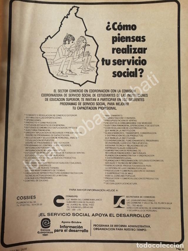 Poster collecting: CARTEL ANTIGUO ORIGINAL DE AFICHE DEL GOBIERNO 1981 EL SERVICIO SOCIAL /30