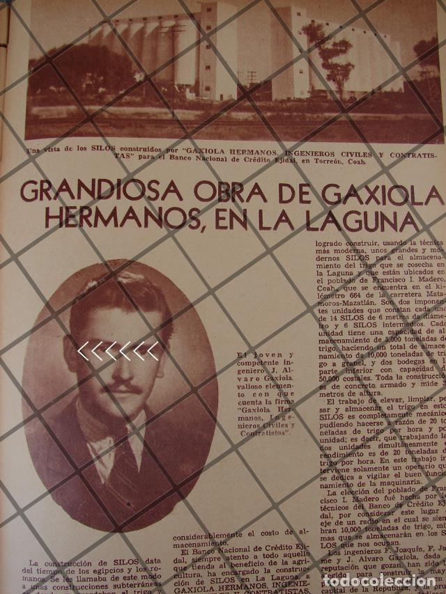 Poster collecting: AFICHE ANTIGUO CONTRUCTORA GAXIOLA HERMANOS, TORREON 1944
