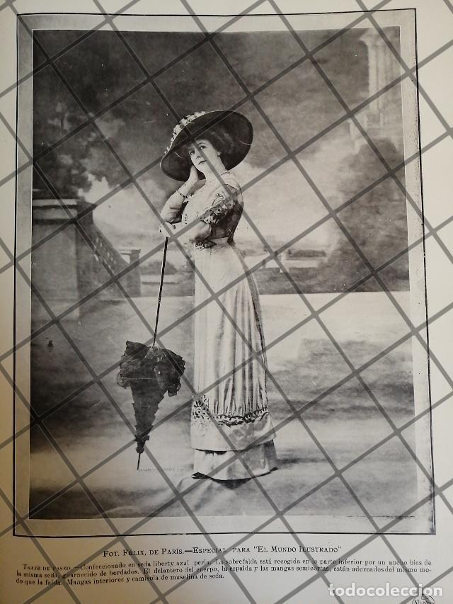 Poster collecting: CARTEL ANTIGUO 1910 VESTIDOS DE LUJO CASA FELIX DE PARIS 20