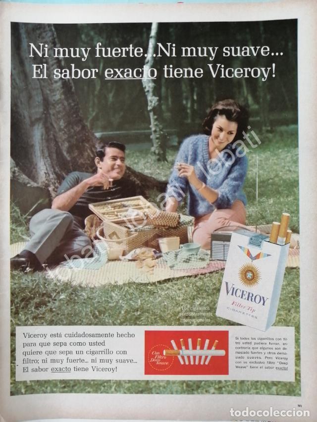 Poster collecting: CARTEL ANTIGUO ORIGINAL DE CIGARROS VICEROY /T228