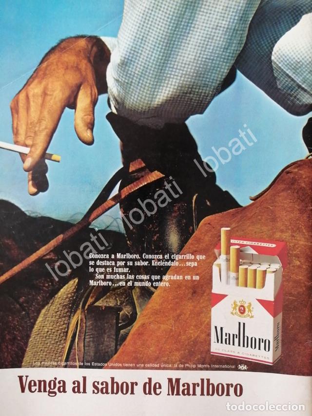 Poster collecting: CARTEL ANTIGUO ORIGINAL DE CIGARROS MARLBORO 1960s /T232