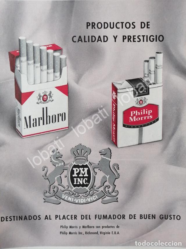 Poster collecting: CARTEL ANTIGUO ORIGINAL DE CIGARROS MARLBORO 1960s /T235