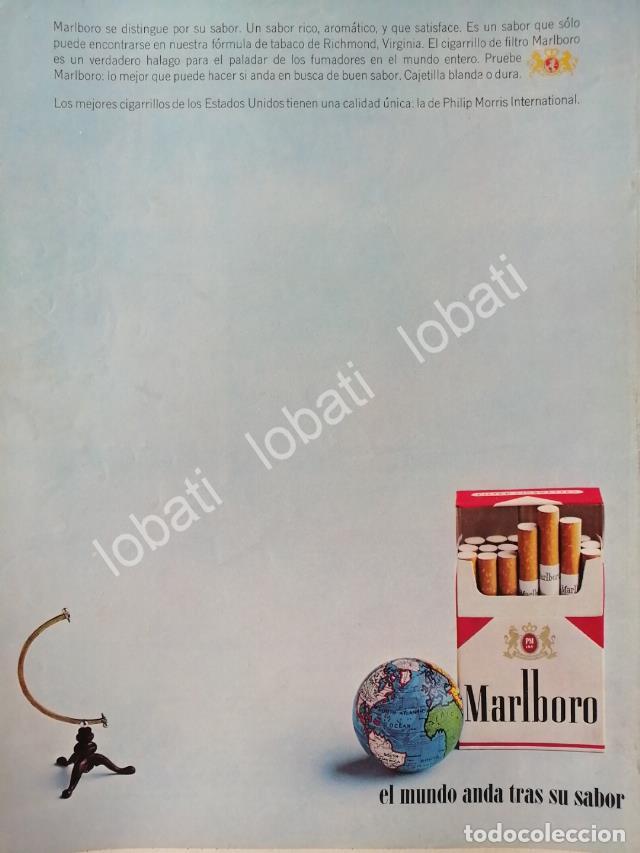 Poster collecting: CARTEL ANTIGUO ORIGINAL DE CIGARROS MARLBORO 1960s /T239
