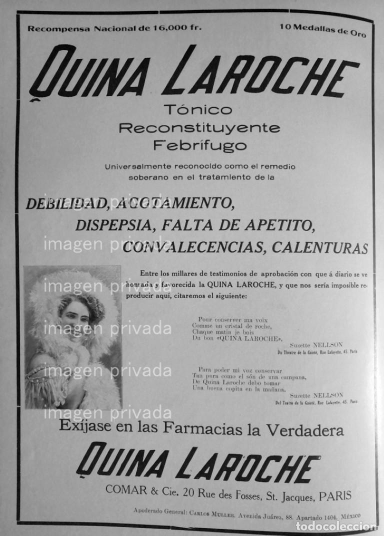 Poster collecting: CARTEL ANTIGUO QUINA LAROCHE Y SUZZETTE NELLSON 1910