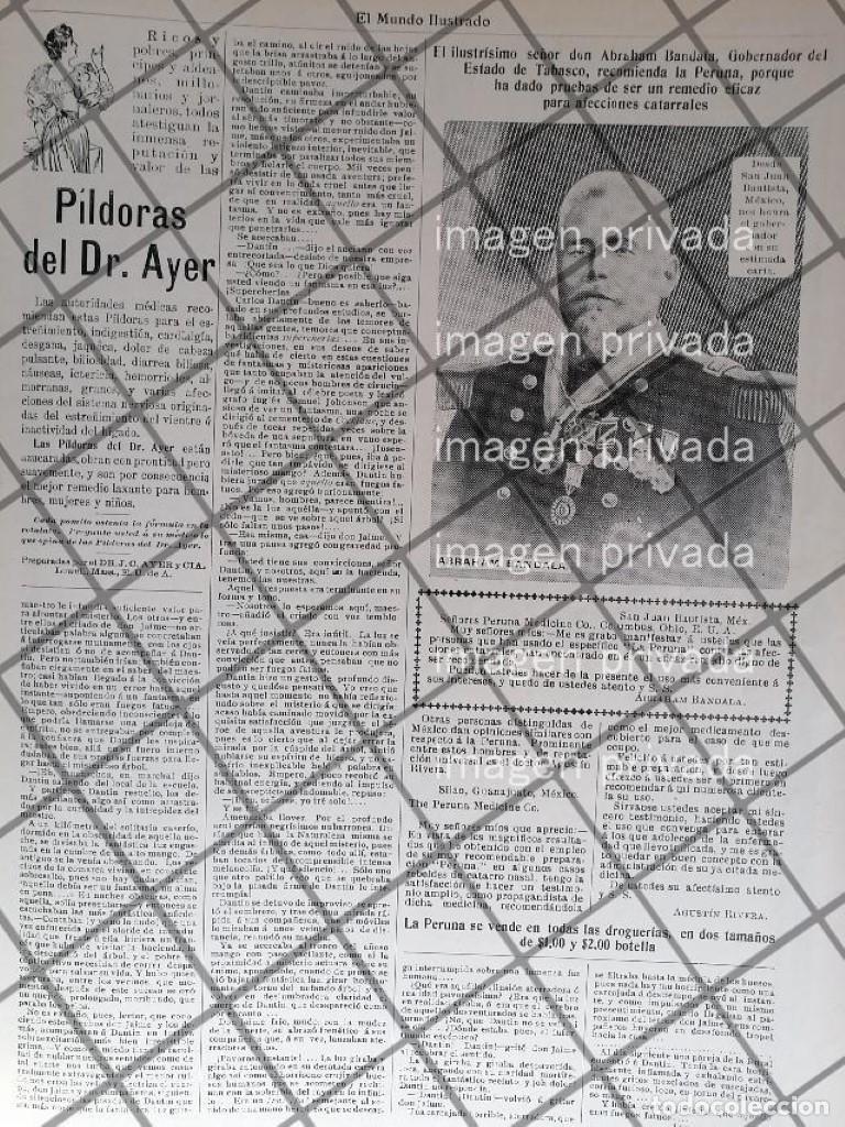 Poster collecting: CARTEL PUBLICITARIO ANTIGUO CON ABRAHAM BANDALA 1910