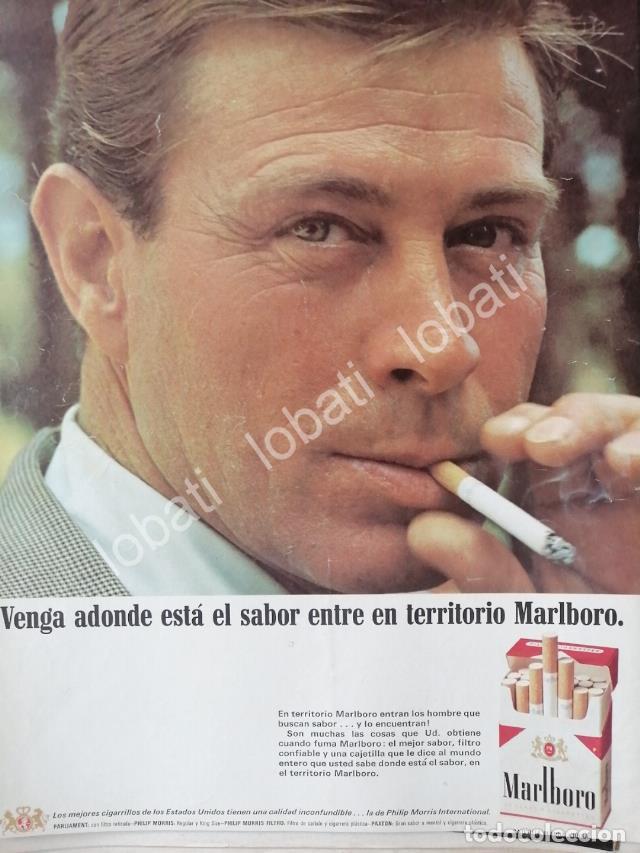 Poster collecting: CARTEL ANTIGUO ORIGINAL DE CIGARROS MARLBORO 1966 /T250