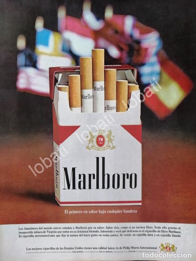 Poster collecting: CARTEL ANTIGUO ORIGINAL DE CIGARROS MARLBORO 1960s /T253