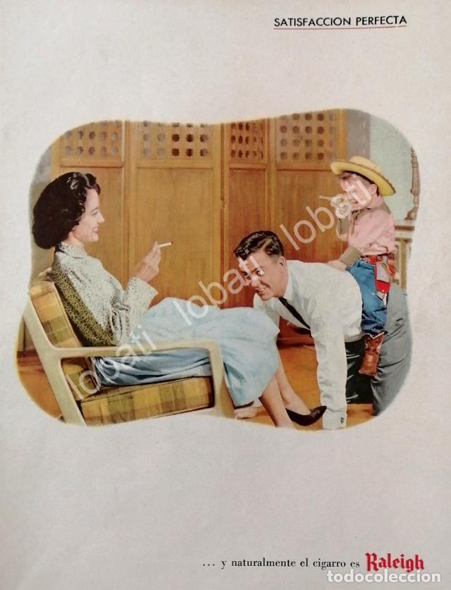 Poster collecting: CARTEL ANTIGUO ORIGINAL DE CIGARROS RALEIGH 1960 /T265 / RARO