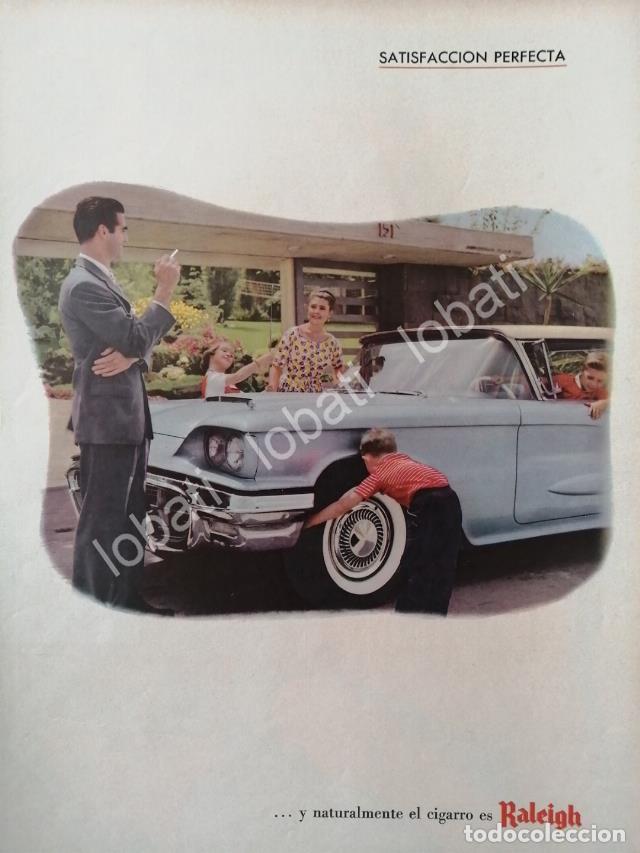 Poster collecting: CARTEL ANTIGUO ORIGINAL DE CIGARROS RALEIGH 1960 /T266 / RARO