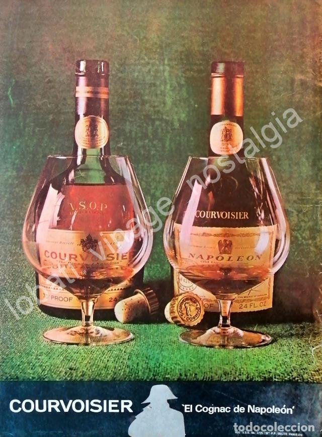 Poster collecting: CARTEL ANTIGUO ORIGINAL DE COGNAC COURVOISIER NAPOLEON 1972 /V249