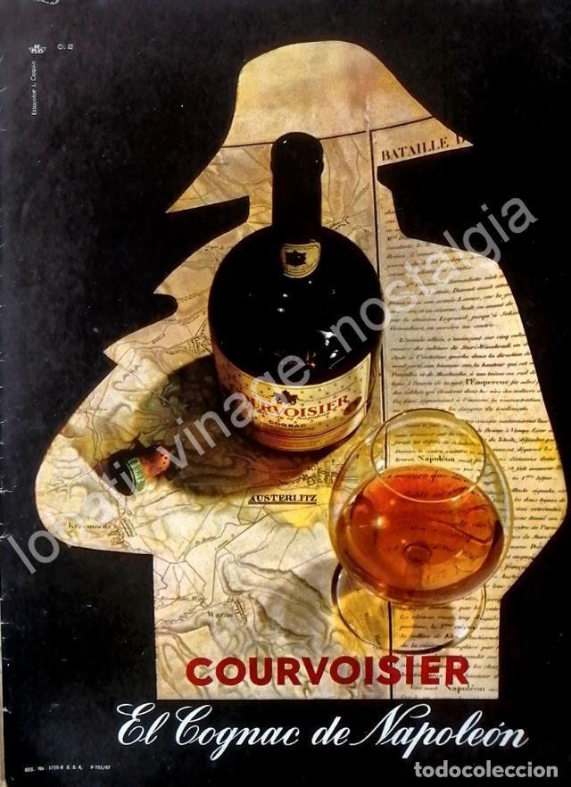 Poster collecting: CARTEL ANTIGUO ORIGINAL DE COGNAC COURVOISIER NAPOLEON 1967 /V253