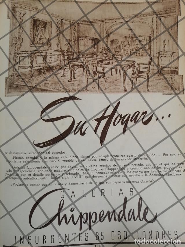 Poster collecting: CARTEL ANTIGUO GALERIA CHIPPENDALE 1948 DIBUJO F.J. KEGEL