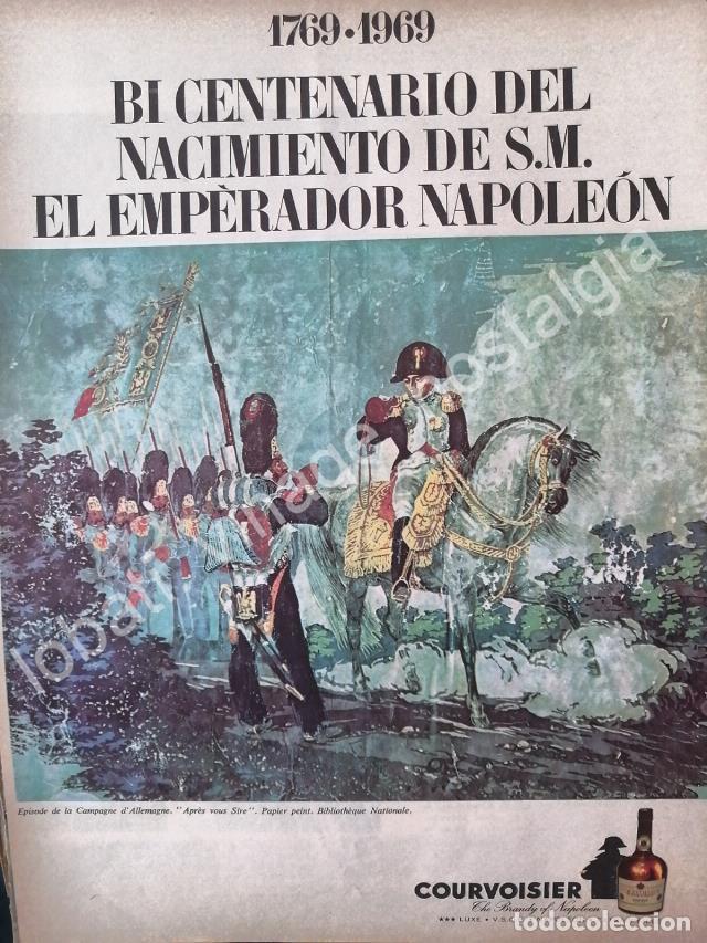 Poster collecting: CARTEL ANTIGUO ORIGINAL DE BRANDY COURVOISIER 200 ANIVERSARIO 1969 /V259