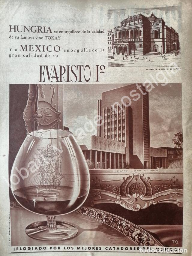Poster collecting: CARTEL ANTIGUO ORIGINAL DE BRANDY EVARISTO Y LA ESCUELA NORMAL SUPERIOR 1958 /V274