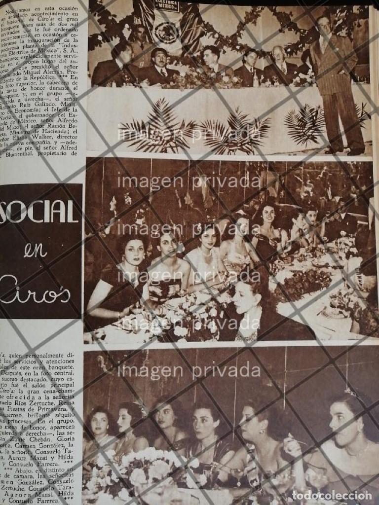Poster collecting: AFICHE ANTIGUO MIGUEL ALEMAN EN EL CIROS INAUGURA I.E.M