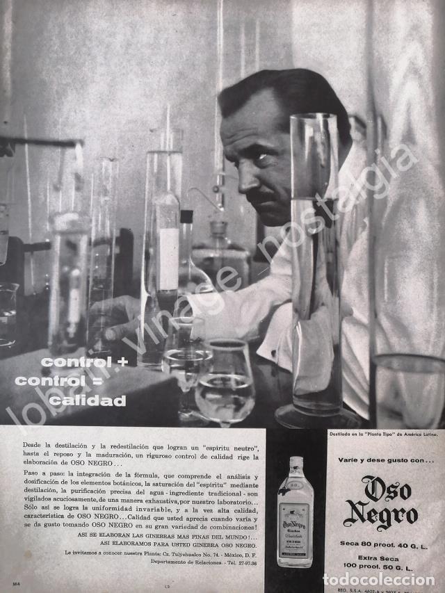 Poster collecting: CARTEL ANTIGUO ORIGINAL DE GINEBRA OSO NEGRO 1959 /V279