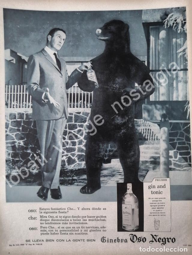 Poster collecting: CARTEL ANTIGUO ORIGINAL DE JORGE EL CHE REYES Y GINEBRA OSO NEGRO 1960 /V290 /FEP