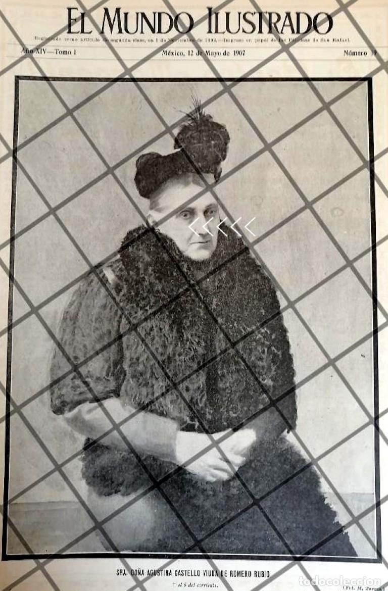 Collectionnisme d'affiches: PORTADA ANTIGUA 1907 MUERE AGUSTINA CASTELLO RIVAS 1907
