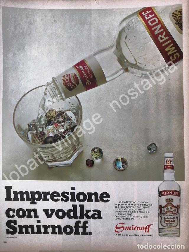 Collectionnisme d'affiches: CARTEL ANTIGUO ORIGINAL DE VODKA SMIRNOFF 1966 /V304