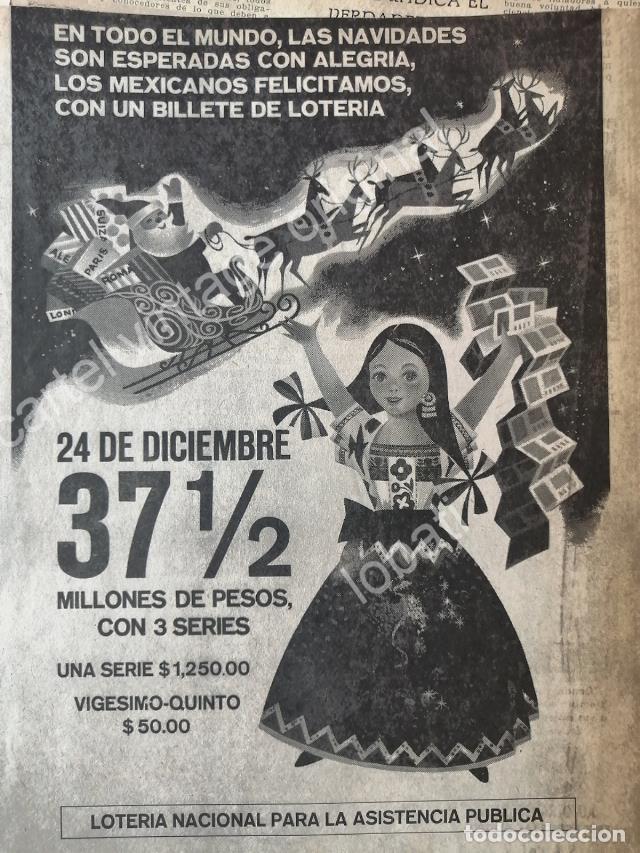 Collectionnisme d'affiches: CARTEL ANTIGUO ORIGINAL DE LOTERIA NACIONAL. 1969 /109