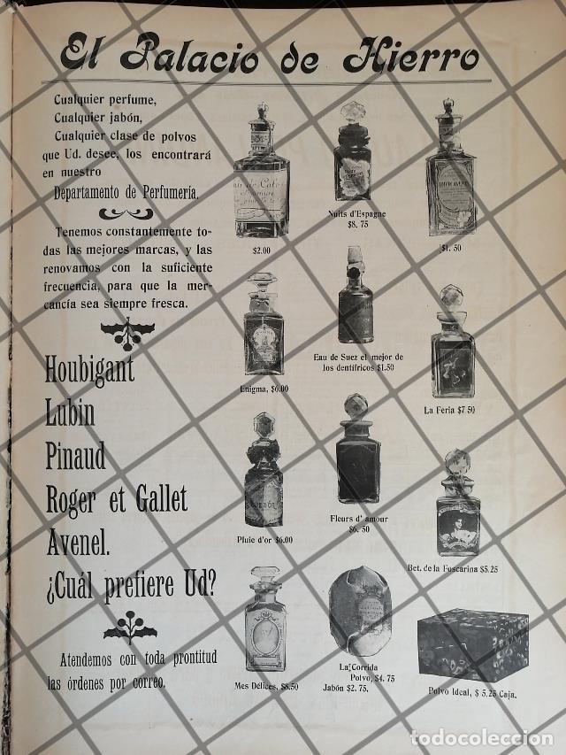 Collectionnisme d'affiches: CARTEL ANTIGUO EL PALACIO DE HIERRO PERFUMERIA 1907 -80