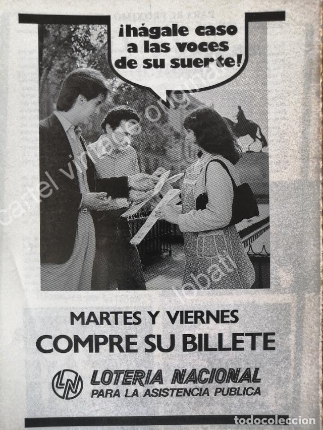 Collectionnisme d'affiches: CARTEL ANTIGUO ORIGINAL DE MARIA SORTE Y LOTERIA NACIONAL. 1970s /116 / FEP