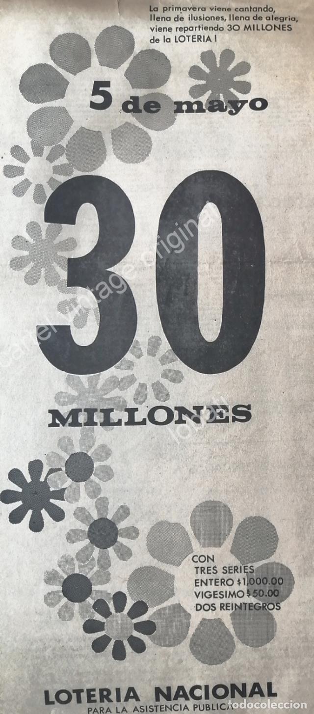 Collectionnisme d'affiches: CARTEL ANTIGUO ORIGINAL DE LOTERIA NACIONAL. 1964 /120