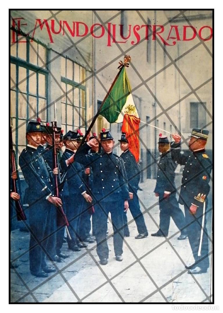 Collectionnisme d'affiches: PORTADA ANTIGUA. 1907 ESCOLTA MILITAR A LA BANDERA