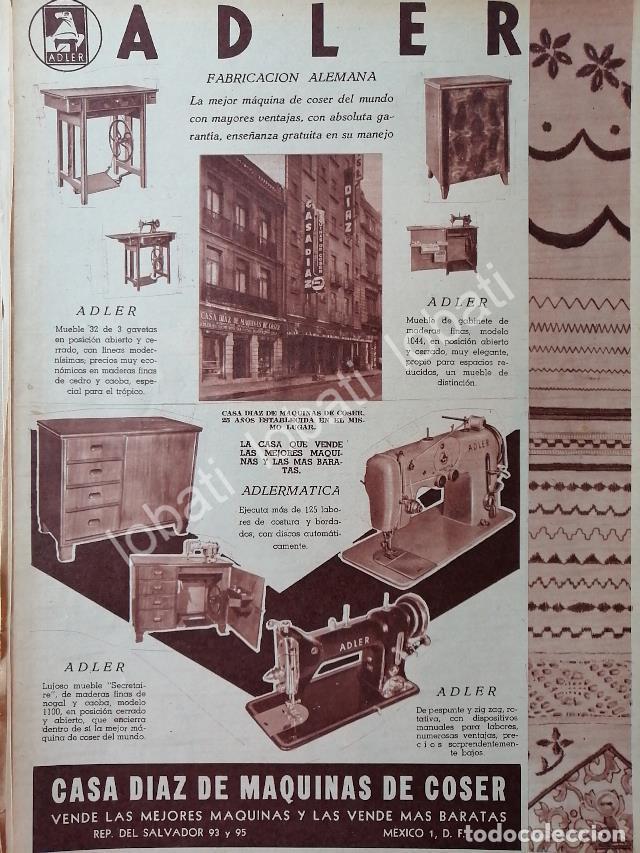 Collectionnisme d'affiches: CARTEL ANTIGUO ORIGINAL DE CASA DIAZ DE MAQUINAS DE COSER 1956 /10