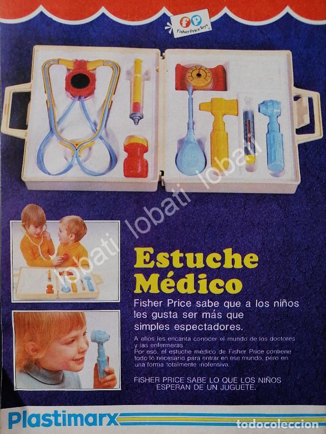 Collectionnisme d'affiches: CARTEL ANTIGUO ORIGINAL DE ESTUCHE MEDICO PHISHER PRICE & PLASTIMARX 1982