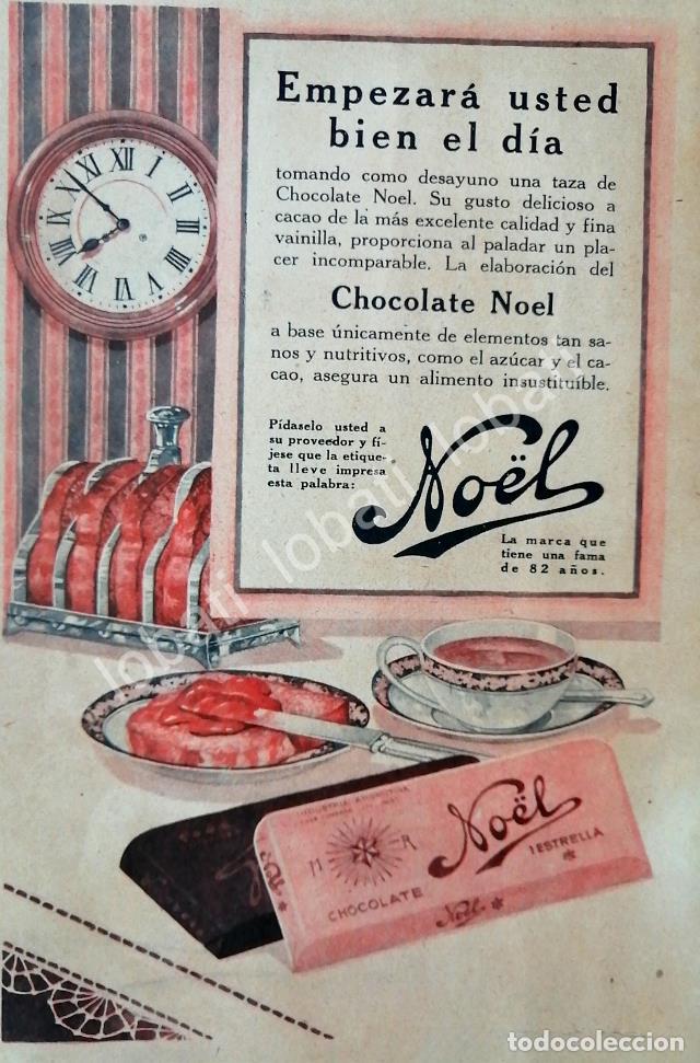Collectionnisme d'affiches: CARTEL ANTIGUO ORIGINAL DE CHOCOLATES NOEL 1928 /9 ARGENTINA-MEXICO